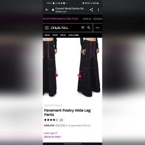 Dolls Kill Wide Leg Pants